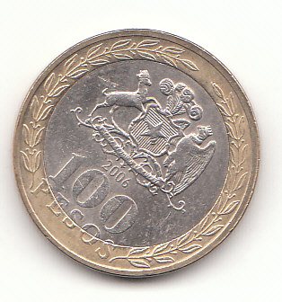  100 Pesos Chile 2006 (G543)   