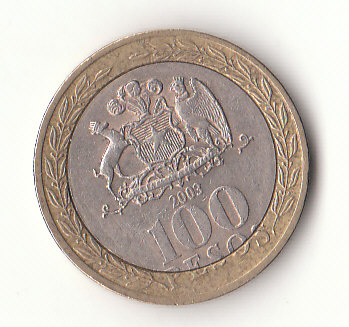  100 Pesos Chile 2003 (G544)   