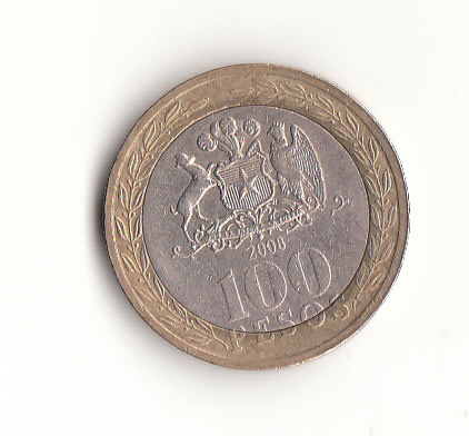 100 Pesos Chile 2008 (G546)
