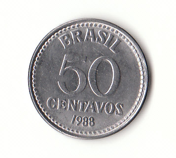  50 Centavos Brasilien 1988 (G549)   