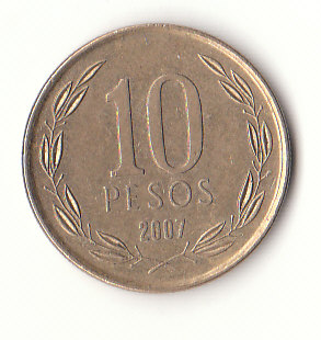  10 Pesos Chile 2007 (G240)   