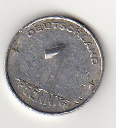  DDR 1 Pfennig 1952   