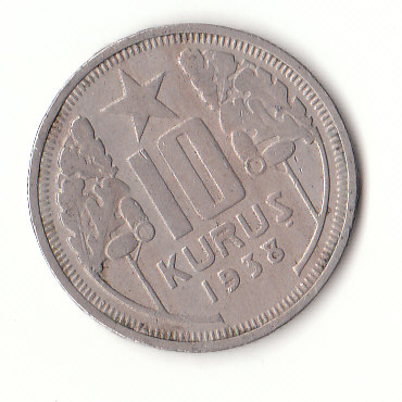  10Kurus Türkei 1938 (G210)   