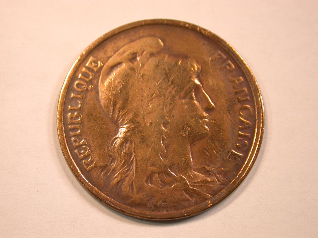  13205 Frankreich 5 Centimes 1916 Semi Moderns Dupuis in sehr schön, geputzt   