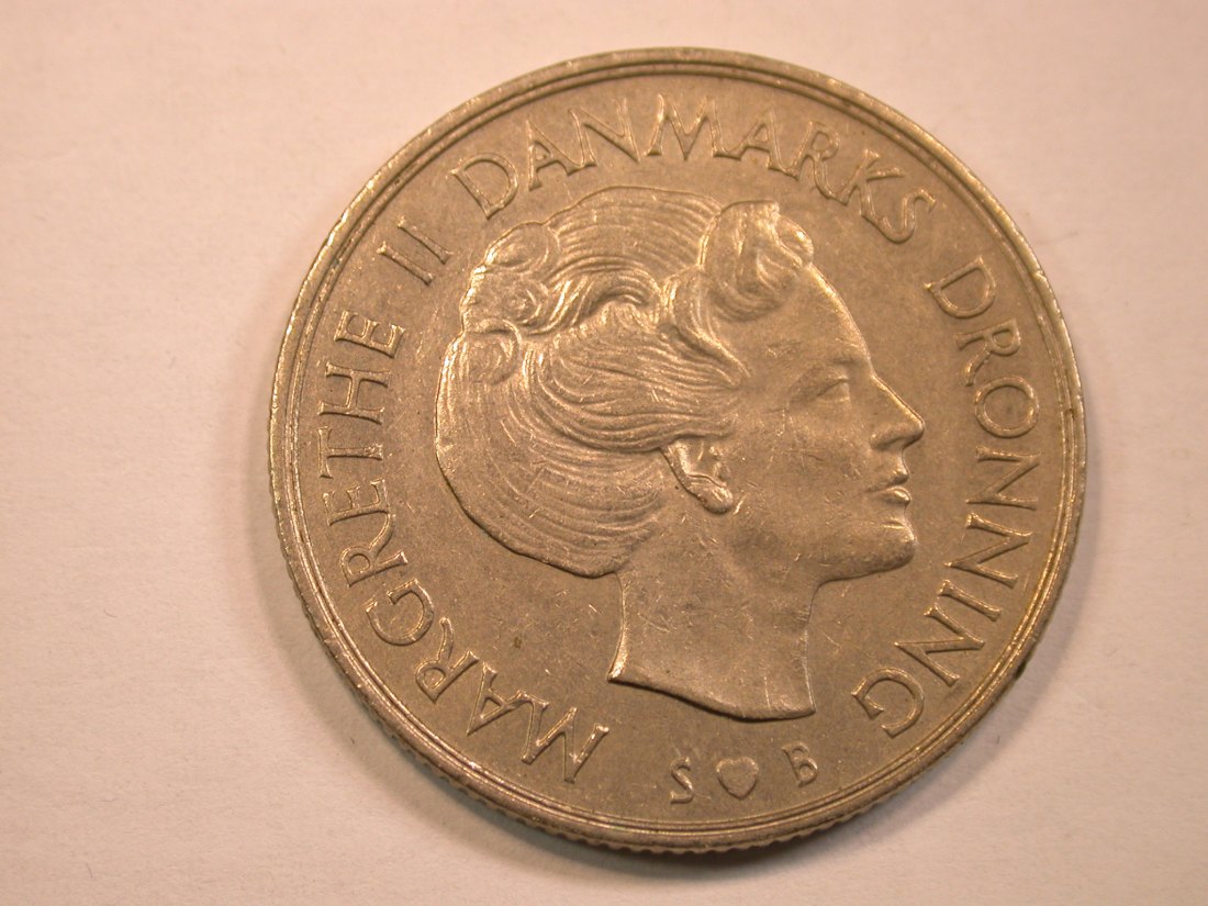  13011 Dänemark  1 Krone 1973 in ss-vz/vz   