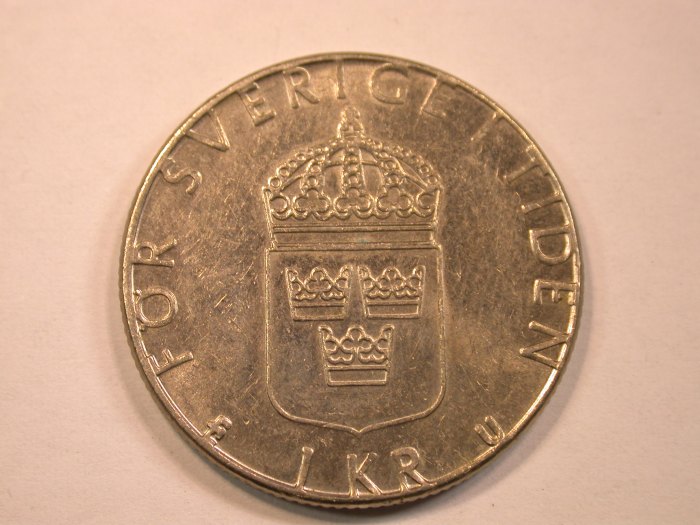  13011 Schweden 1 Krone 1978 in vz-st   