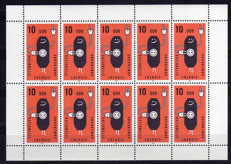  DDR Mi: 2601 Kompl. Kleinbogen **Postfrisch Mi 3,- €   