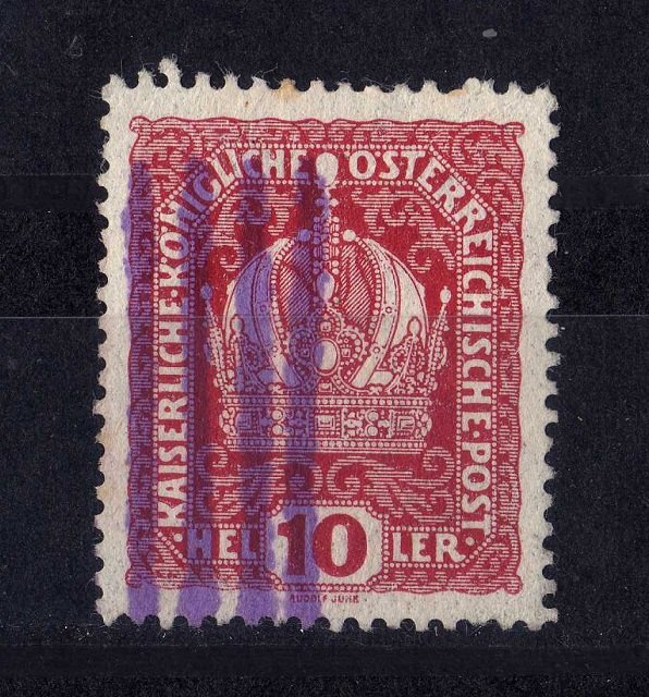  Österreich 10 Heller gestempelt, s.scan   