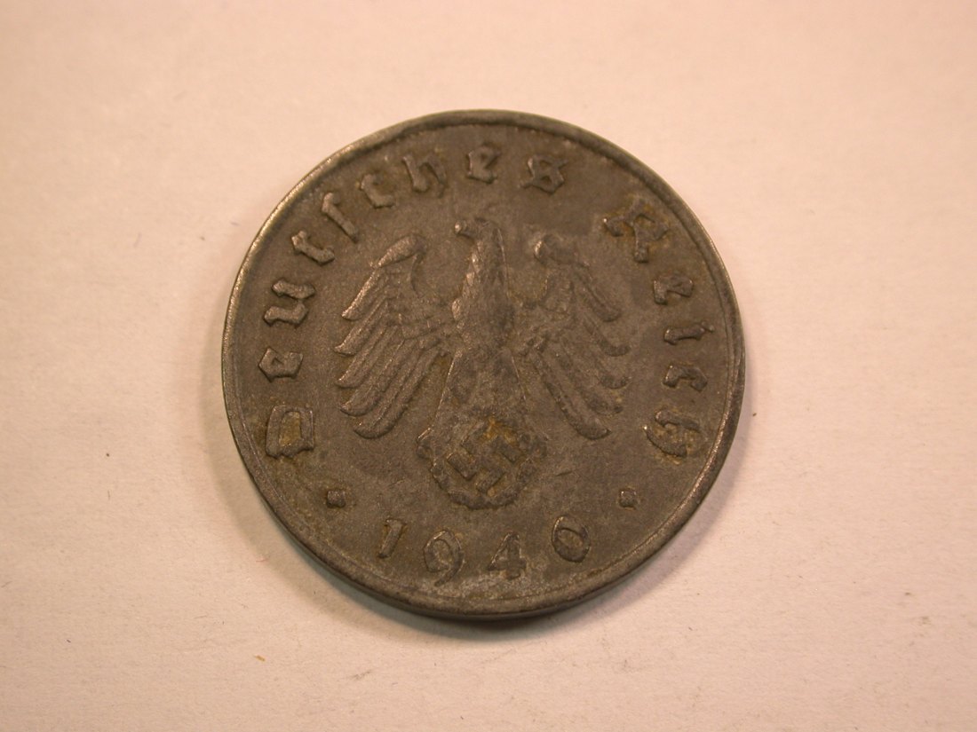  13403  3.Reich  10 Pfennig 1940 G in sehr schön  Orginalbilder   