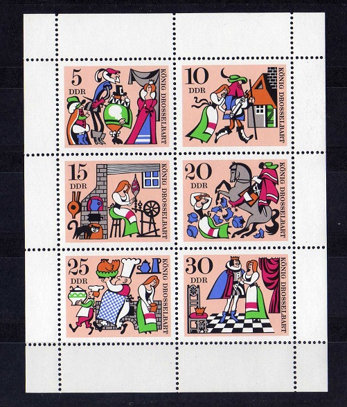  DDR 1967 Mi.1323-1328 Kleinbogen **Postfrisch (Mi 6,50 €)   