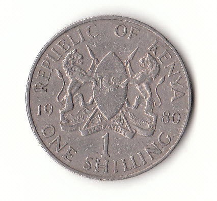  1 Shilling Kenia 1980 (G066)   