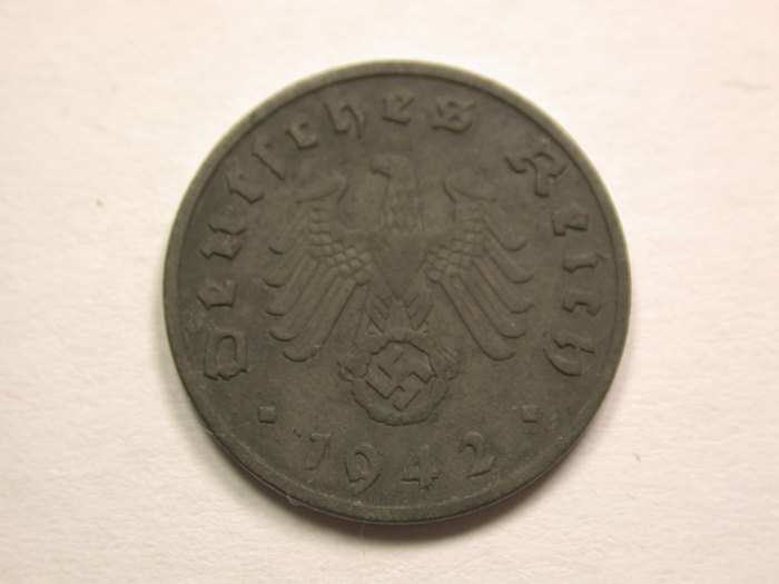  13408  3.Reich  1 Pfennig  1942 A ss-vz  Orginalbilder   