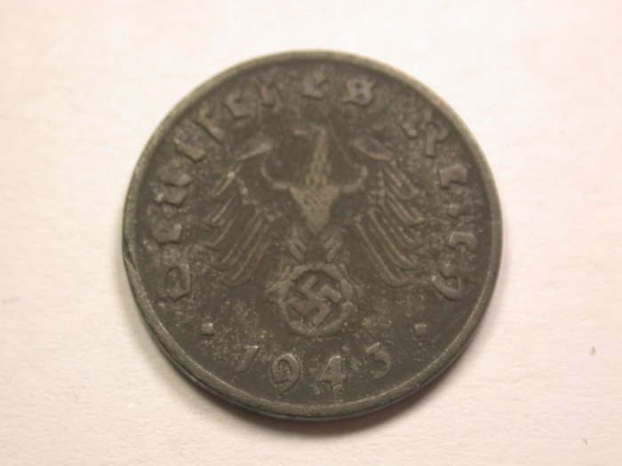  13408  3.Reich  1 Pfennig  1943 D in ss  Orginalbilder   