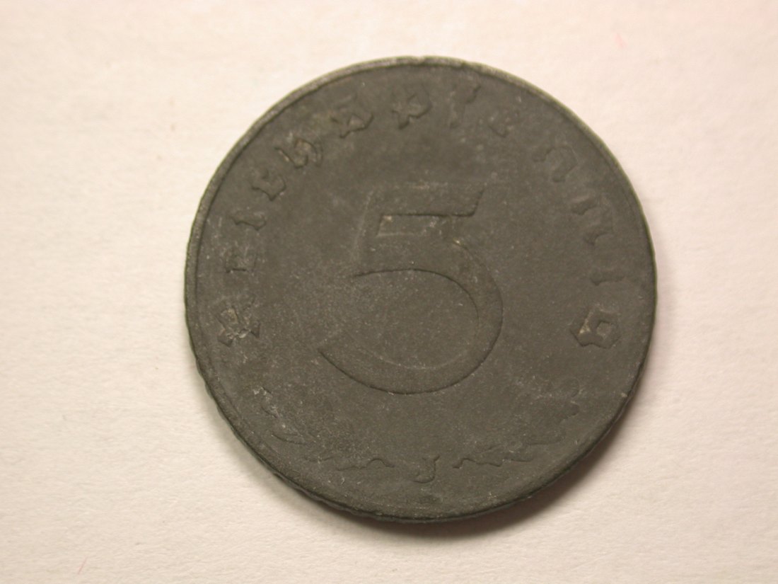  13408  3.Reich  5 Pfennig  1941 J in ss   Orginalbilder   