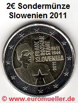 Slowenien 2 Euro Sondermünze 2011...F. Rozman   