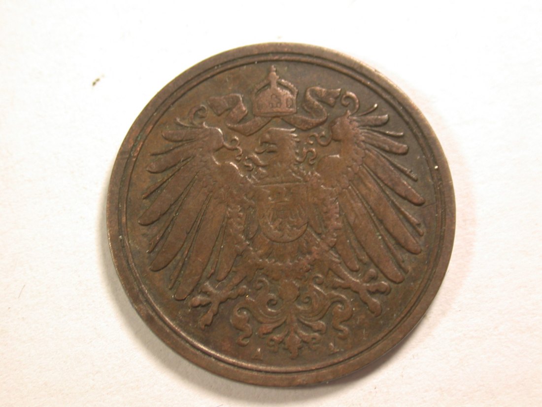  13410 KR  1 Pfennig  1892 A in sehr schön  Orginalbilder   