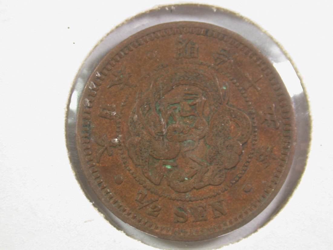  13411 Japan, 1 Sen, Kupfer  1882, in vz/vz-st  Orginalbilder   