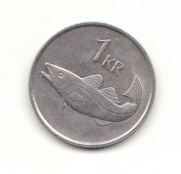  1 Krona Island 1987 (F788)   