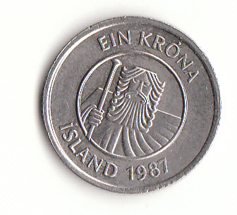  1 Krona Island 1987 (F788)   