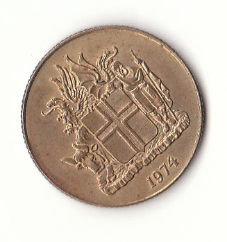  1 Krona Island 1974  (G427)   