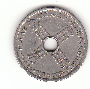  1 Krone Norwegen 1949 (F932)   