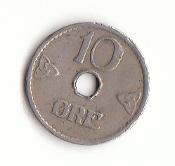  10 Ore Norwegen 1924  (G568)   