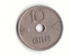  10 Ore Norwegen 1925  (G569)   
