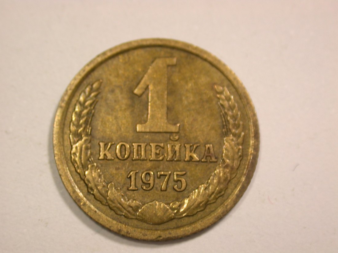 14002 UDSSR/Russland 1 Kopeken 1975 in vz-st Orginalbilder!