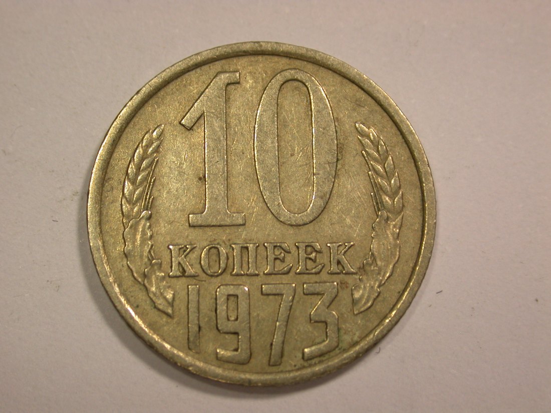  14002 UDSSR/Russland 10 Kopeken 1973  in ss-vz  Orginalbilder!   