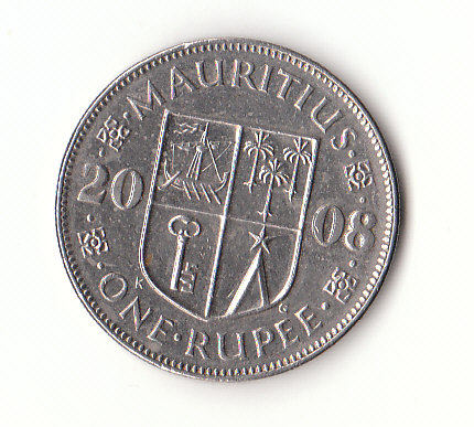  1 Rupee Mauritius 2008  (F886)   