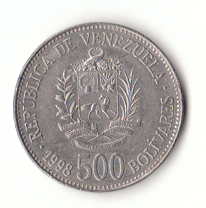  500 Bolivares Venezuela 1998 (G479)   