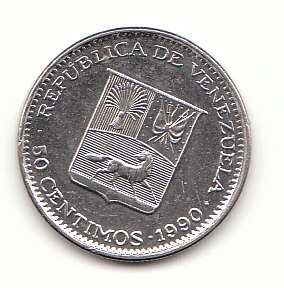  50 Centimos Venezuela 1990 (F730)   