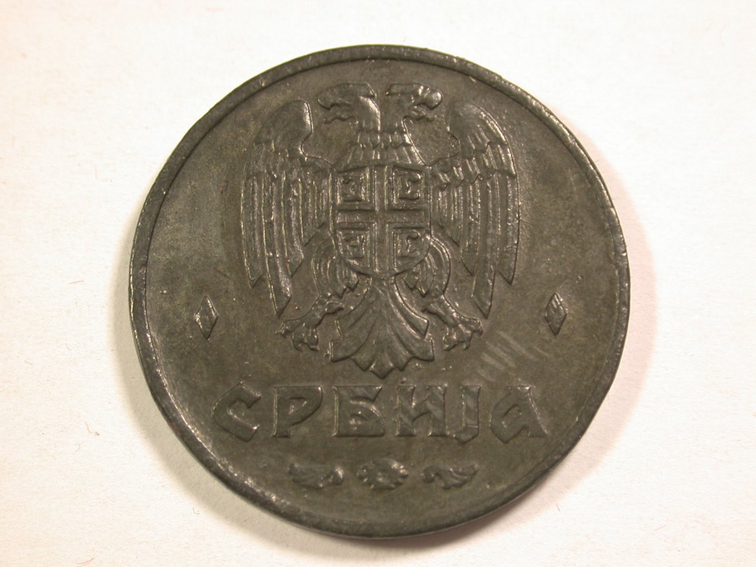  14102 Serbien  2 Dinar 1942 in f.st/unc  Orginalbilder   