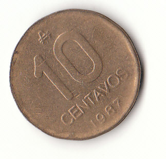  10 Centavos Argentinien 1987 (G566)   