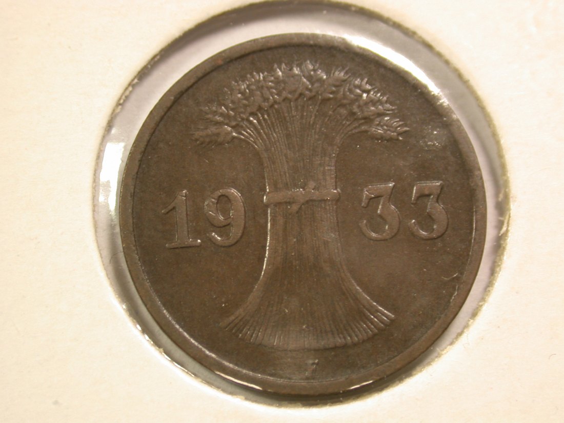  14103 Weimar  1 Pfennig 1933 F in f.vz/vz Orginalbilder   