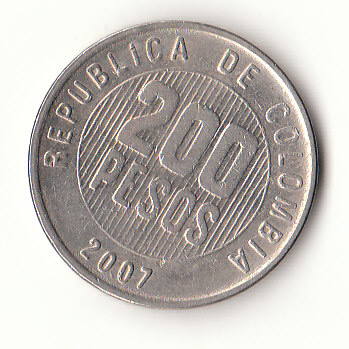  200 Pesos Kolumbien 2007(G613)   