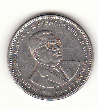  1/2 Rupee Mauritius 1987  (G619)   