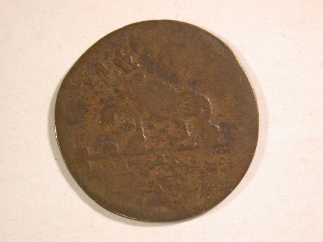  14104 Anhalt 1 Pfennig 1758 in sehr schön Orginalbilder   