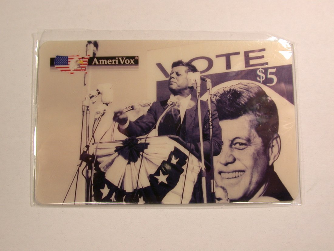  14104 Telefon-Karte  5 $ Kennedy AmeriVox 1994 Magic of Kennedy Orginalbilder   