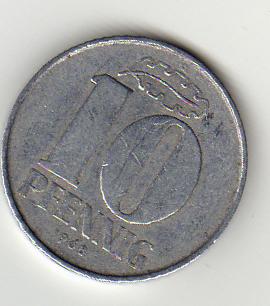  DDR 10 Pfennig 1968   