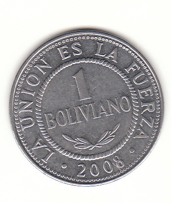 1 Boliviano Bolivien 2008 (G631)