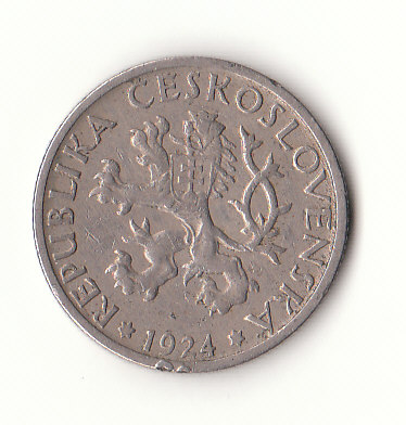  1 Krone Tschechowslowakei 1924 (F547)   