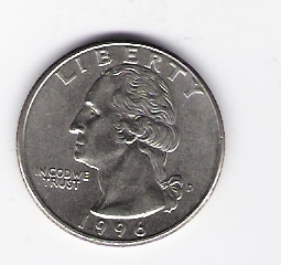 USA Mzz.D 25 Cent Quarter Dollar 1996 siehe Bild