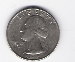 USA Mzz.D 25 Cent Quarter Dollar 1988 siehe Bild