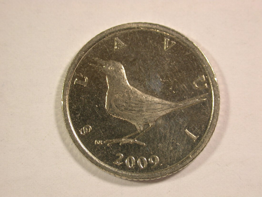  14106 Kroatien 1 Kuna Vogel 2009 in f.st/st Orginalbilder !!   