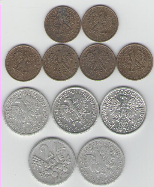 Lot 2 Zlotych Münzen Polen(k243)