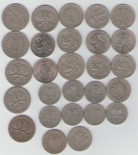  Lot 10 Zloty Münzen Polen(k245)   