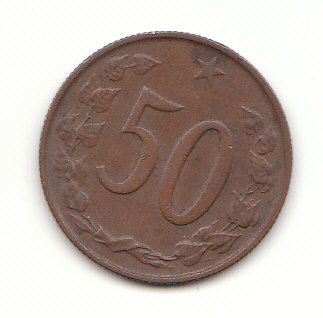  50 Heller  Tschechoslowakei 1964 (G682)   