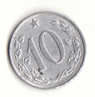  10 Heller  Tschechoslowakei 1968 (G687)   
