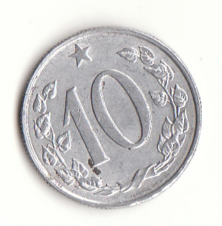  10 Heller  Tschechoslowakei 1968 (G687)   